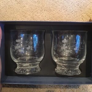 NEW 2 Rosenthal Crystal Classic Rose Monbijou Short Wine Tumblers Glasses 016175